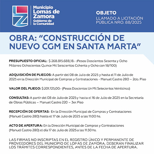Licitaciones Sin datos  